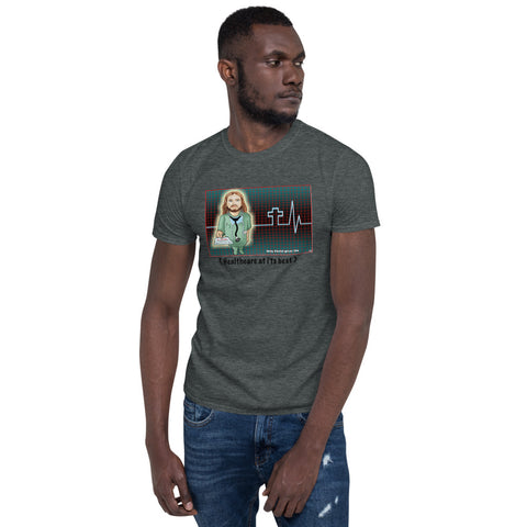 Men's short sleeve t-shirt healthcare dark heather