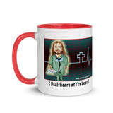 Mug with color inside healthcare red