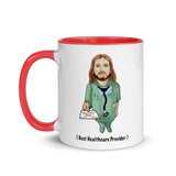 Mug with color inside jesus doctor red
