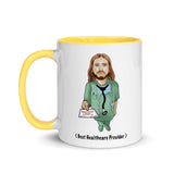 Mug with color inside jesus doctor yellow
